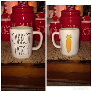 Rae Dunn CARROT PATCH Double Sided Mug